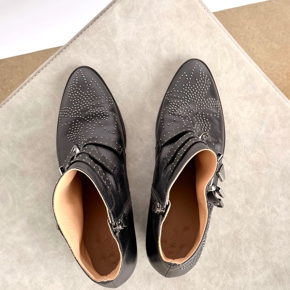 Chloé Black Susanna Studded Boot - Picture 6 of 9